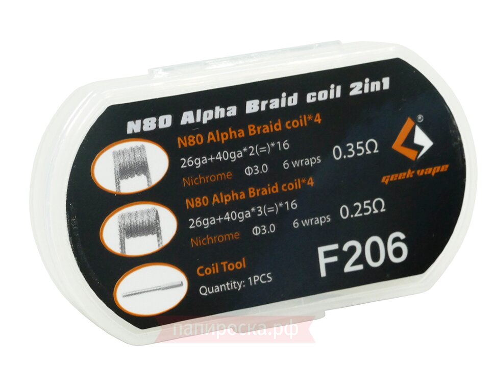 GeekVape N80 Alpha Braid Coil 2 in 1 - (8 + ) GeekVape N80 Alpha Braid Coil 2 in 1 - (8 + )